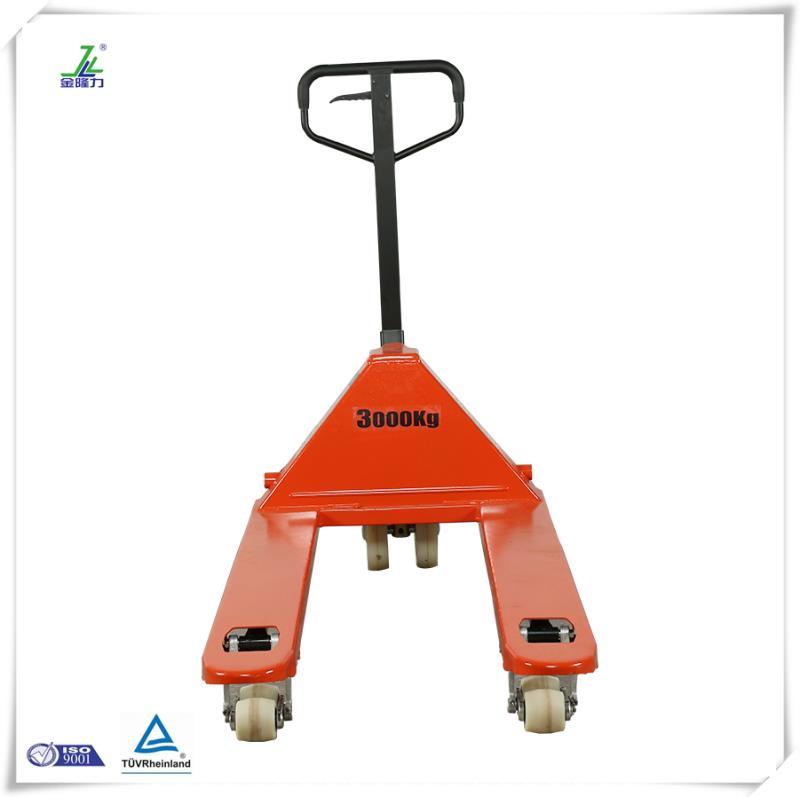 Factory Hand Pallet Truck Compact Trolley with 3000kg