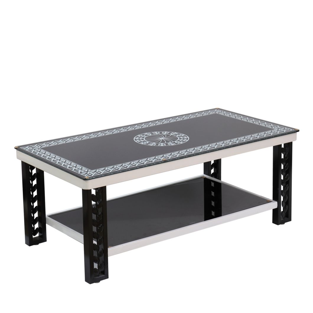 Tempered Glass Coffee Table Aluminum Leg New Design Brushed Finish Modern Furniture New Design Tea Table 2019