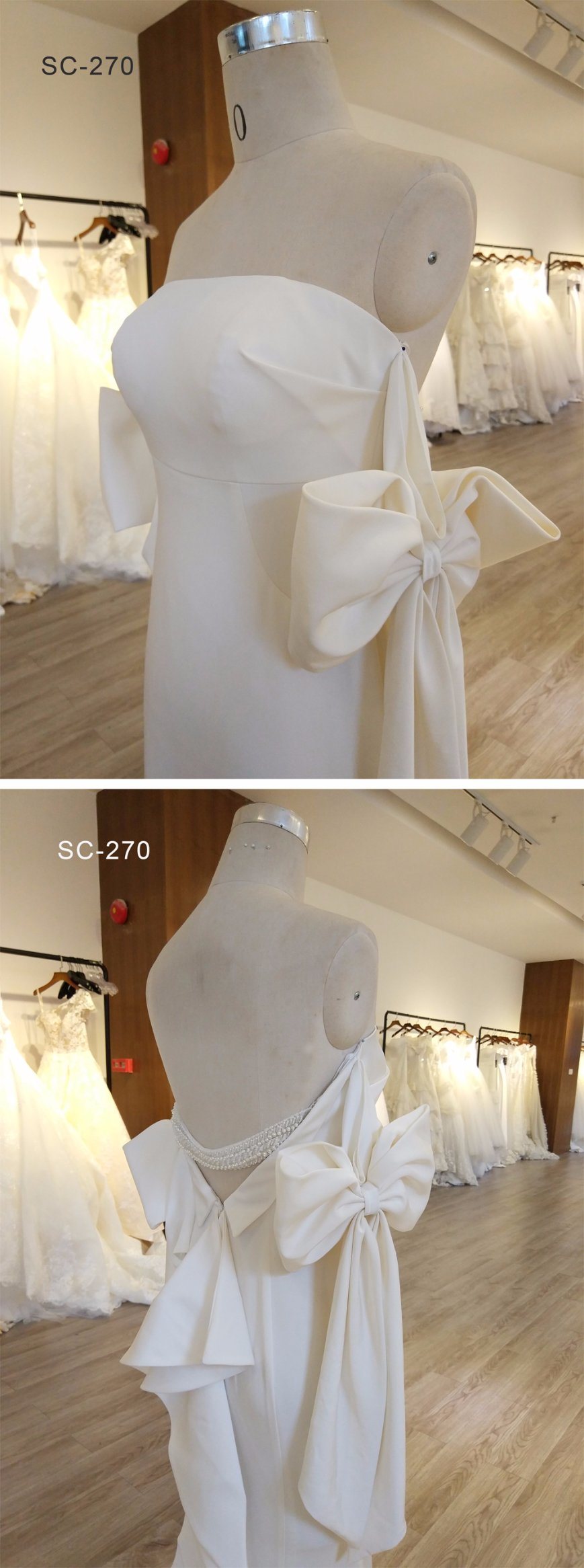 High Quality Satin Wedding Dress for Party