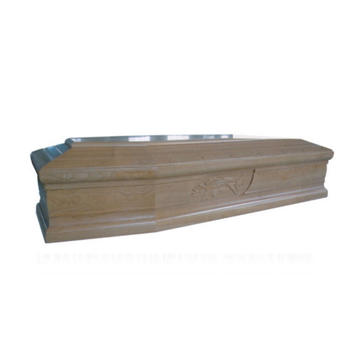 Factory Outlet Solid Oak Wooden Coffins with Carving Td-Ef04