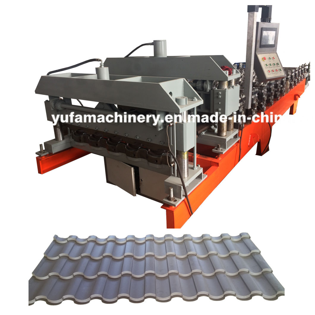 Galvanized Steel Glazed Tile Roof Sheet Roll Forming Machine