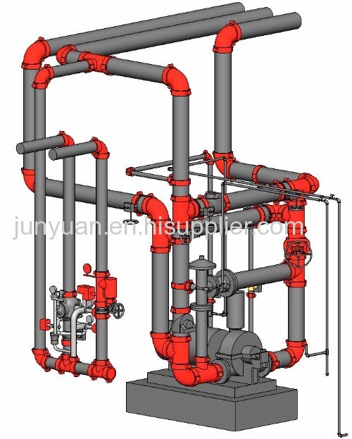 Grooved Pipe Fitting/Equal Tee/Grooved Tee/