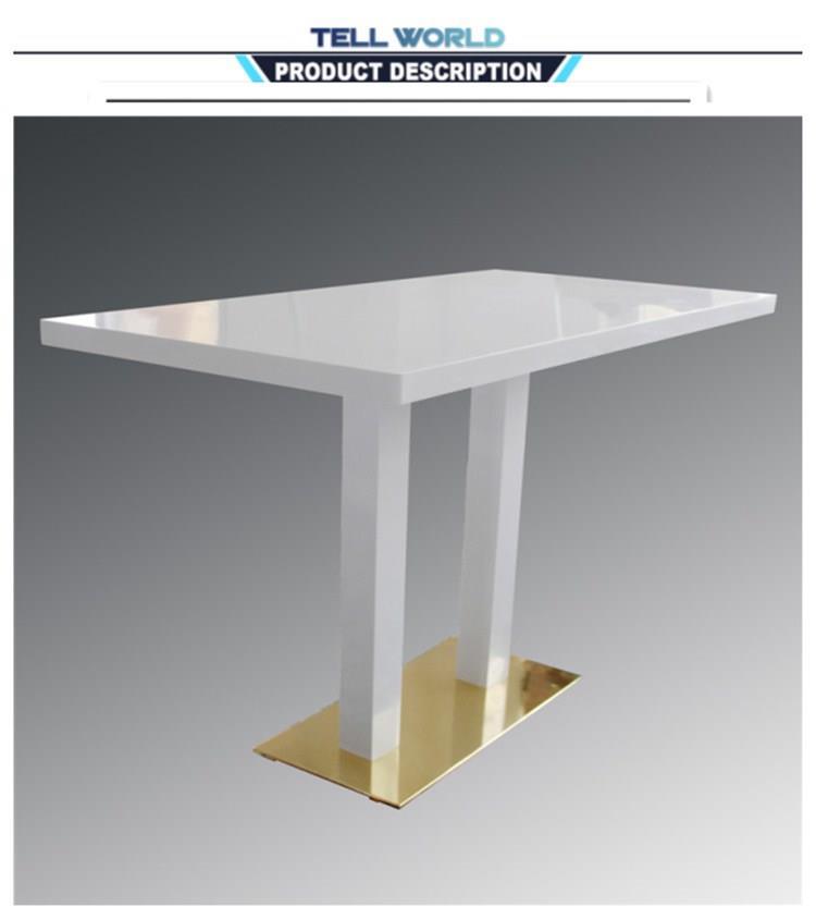 Corian Solid Surface Marble Top Tea Coffee Table and Chair