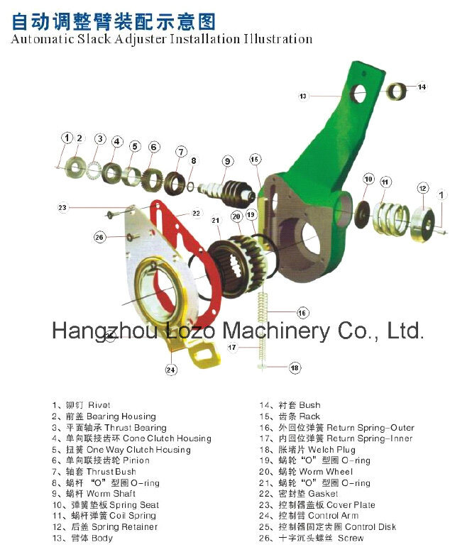 Truck & Trailer Automatic Slack Adjuster with OEM Standard 79022D