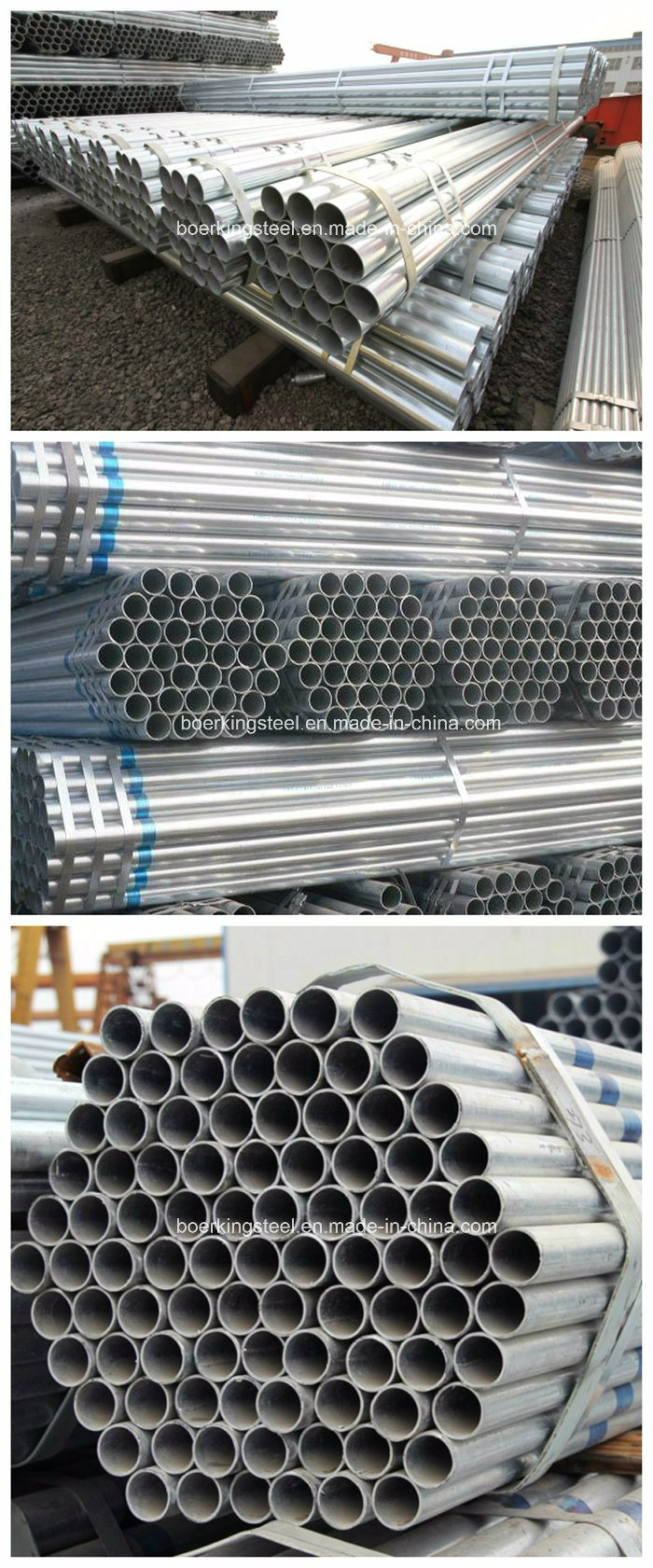 Q235, Q345 Hot DIP Galvanized Round Carbon Steel Tube