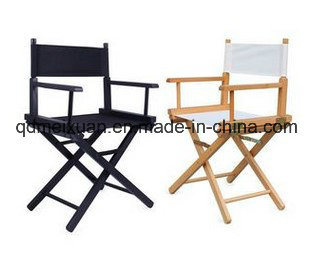 Short Cross Director Chair Contemporary and Contracted Folding Chairs, Leisure Fishing Chair Canvas Wooden Chair (M-X3829)