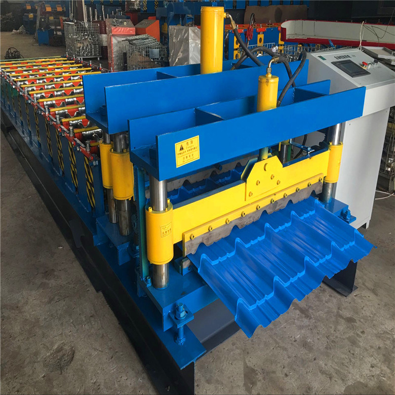 Dx Metal Glazed Tile Roof Panel Roll Forming Machine