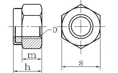 Stainless Steel Hex Head Nylon Insert Lock Jam Stop Nuts