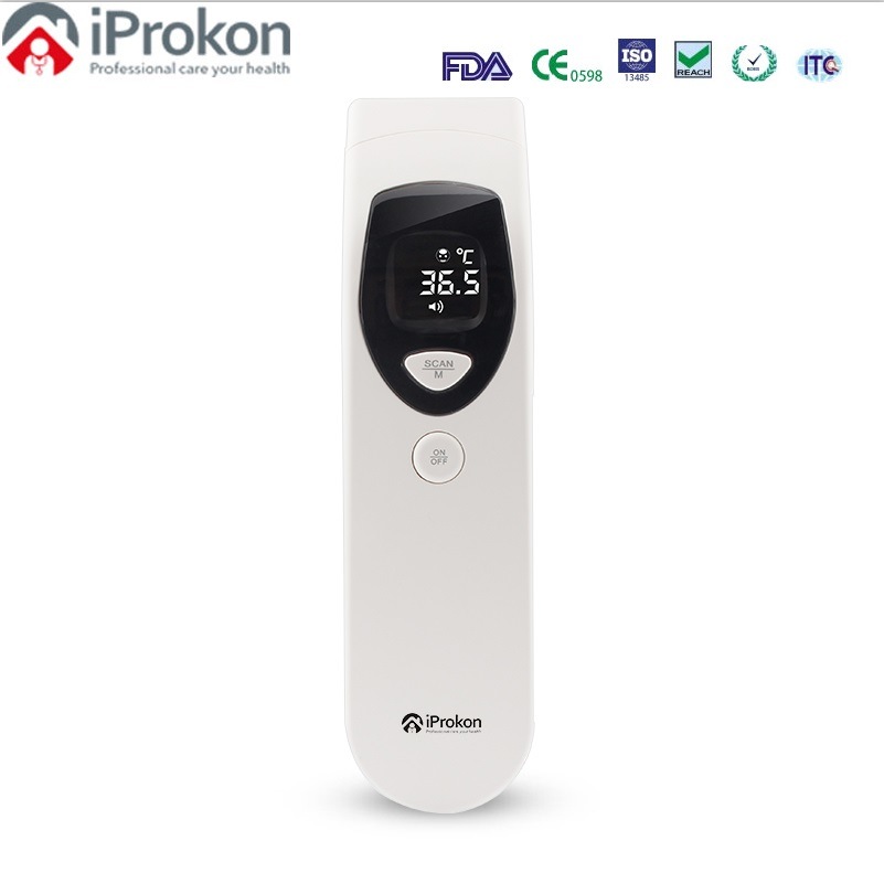 Rechargeable Non Contact Digital Infrared Forehead Baby and Object Thermometer