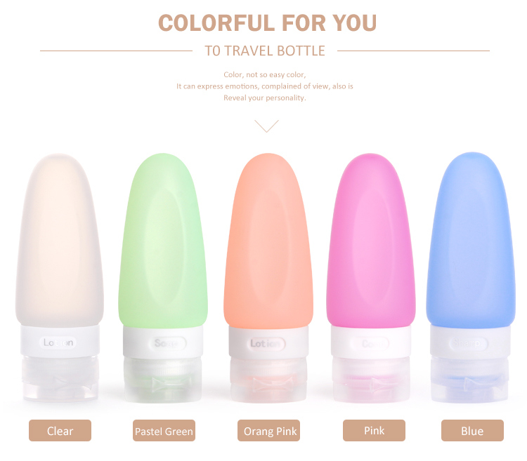 Soft Silicone Cosmetic Travel Bottle Liquid Soap Containers