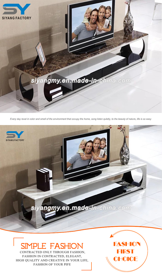 Living Room Furniture LCD TV Cabinet Table Glass TV Stand