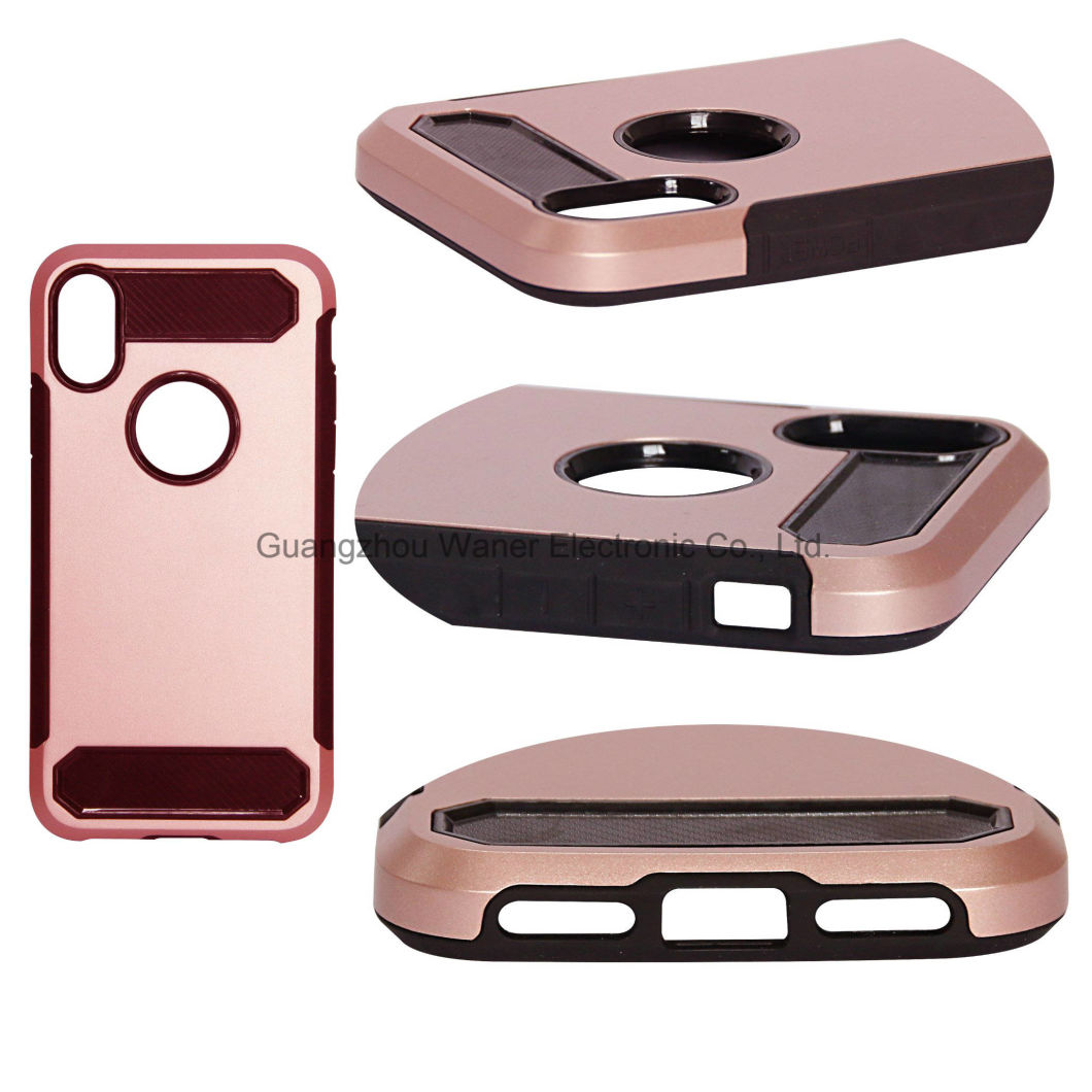 Simple Rose Gold Hybrid TPU+PC Case