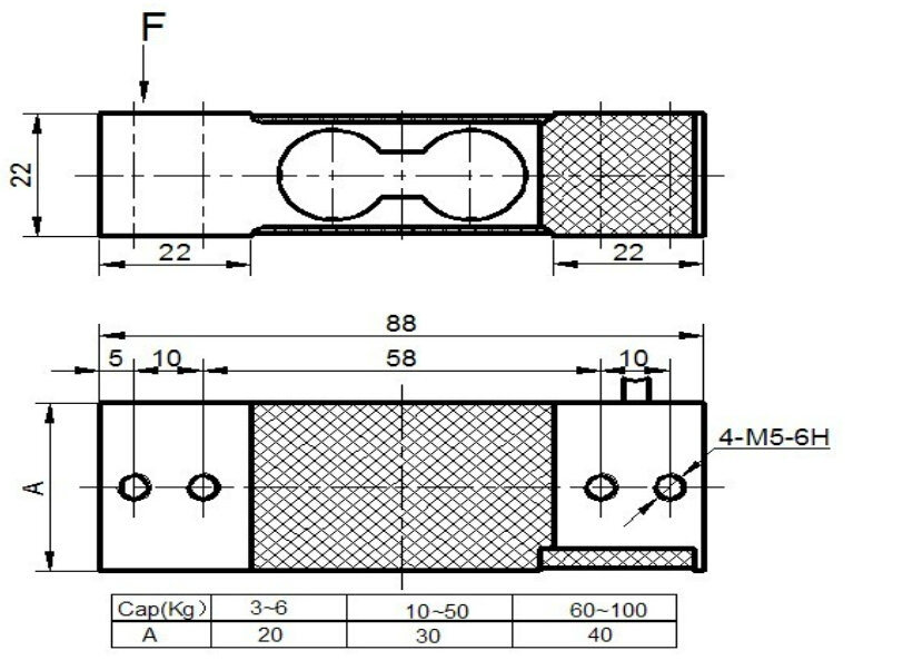 Single Point Counting Scale Load Cell (QL-53)