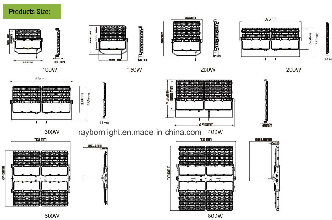 Wholesale IP65 Iluminacion LED Exterior 200W Outdoor Security Flood Lighting