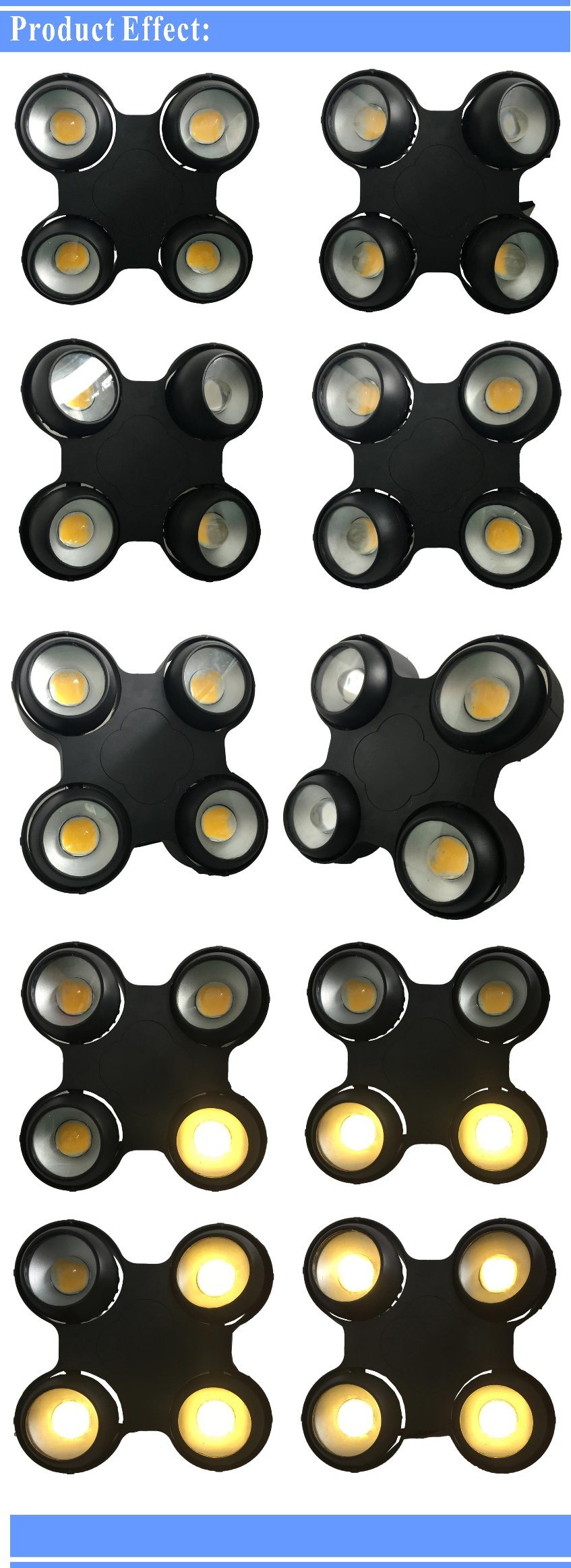 4 Eye 400W Viewer LED Equipment Night Club Waterproof Stage Lights