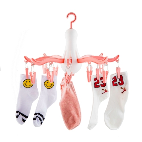 Plastic Folding Underwear Hanger with 16 Clips (Dia. 41 cm)