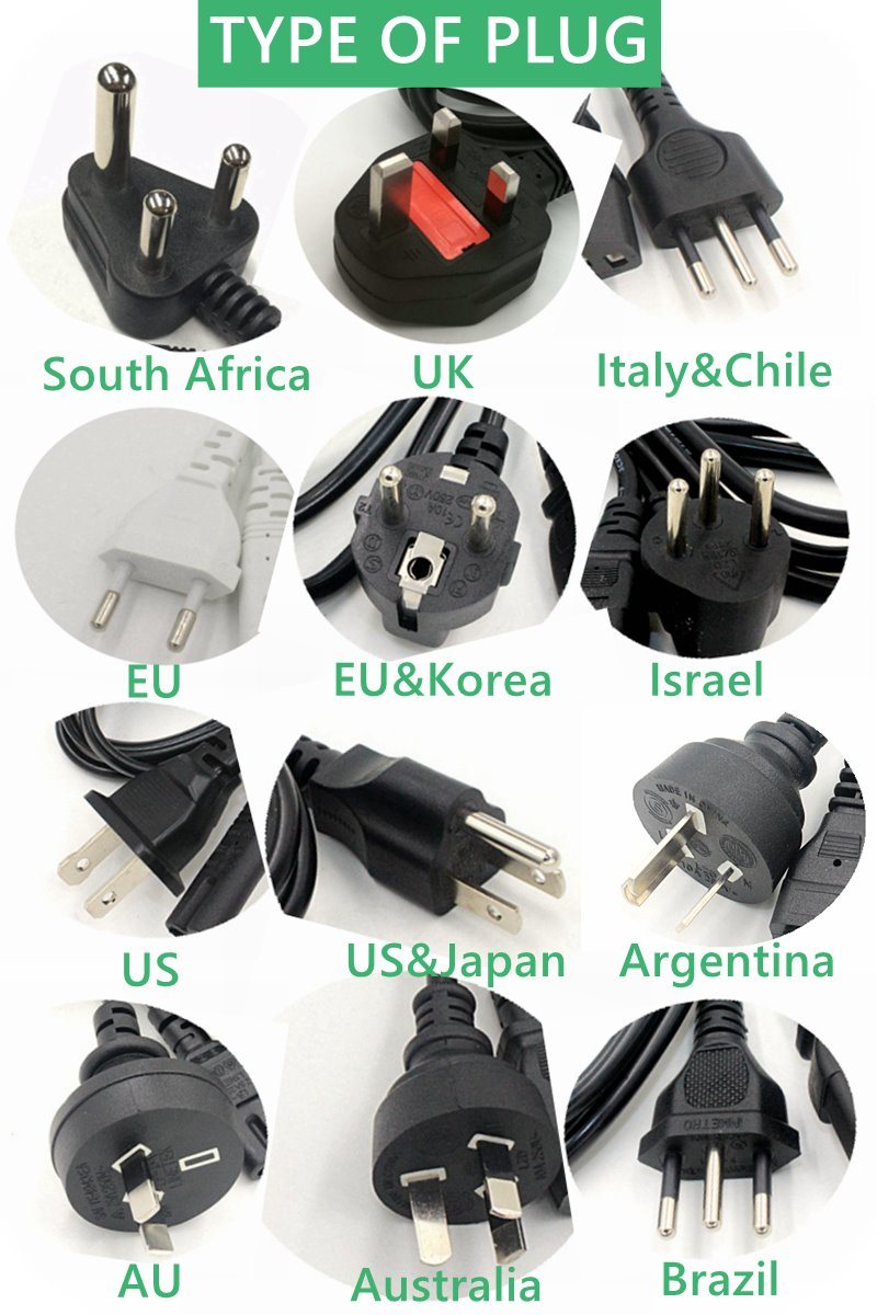 UK Hongkong Malaysia Mauritus AC Power Cord with Fuse