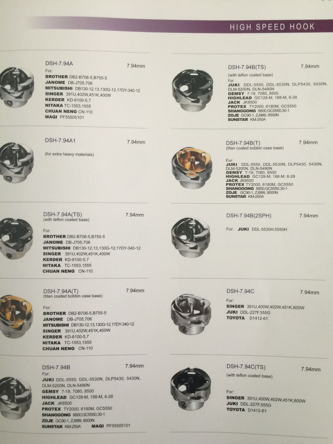 Sewing Machine Parts of Shuttle Hook (HPF-390)