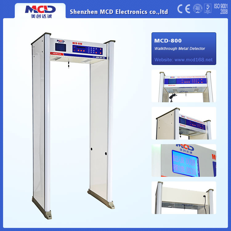 Muti Zones Kinds of Walkthrough Metal Detectors (MCD-800)