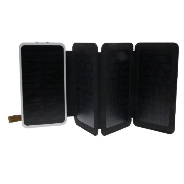 High Quality Foldable Solar Mobile Phone Charger and Portable Power with LED Lamp