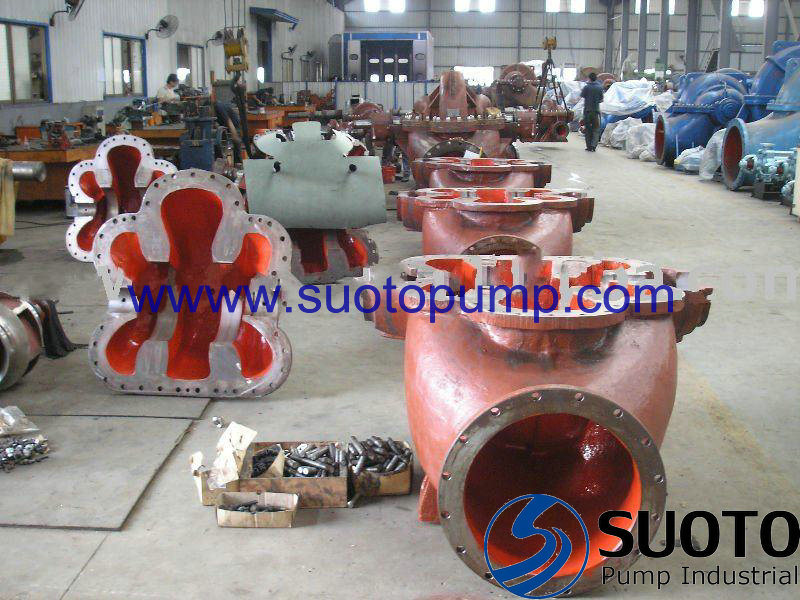 Horizontal Single Stage Double Suction Split Casing (Case) Pump, Centrifugal Pump, Water Pump, High Flow Pump, Volute Casing Pump, Fire Fighting Pump