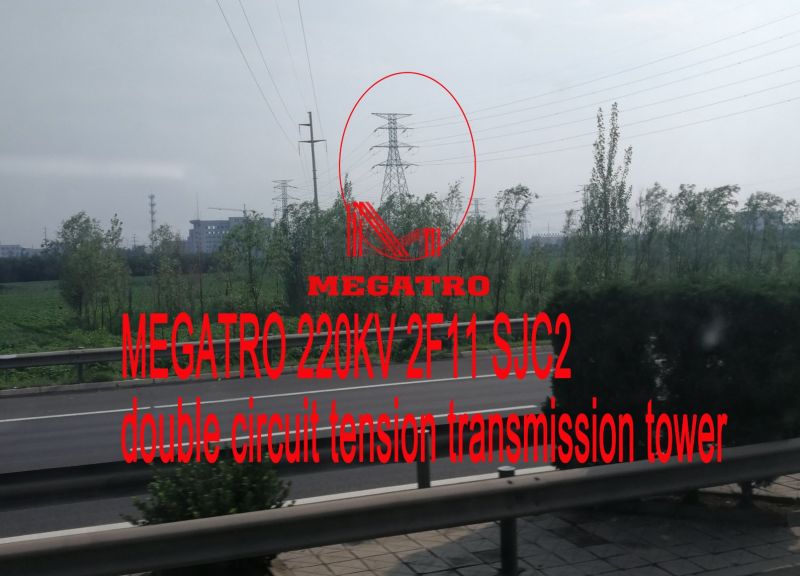 Megatro 220kv 2f11 Sjc2 Double Circuit Tension Transmission Tower