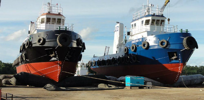 Marine Floating Pontoon Ship Lifting Airbags