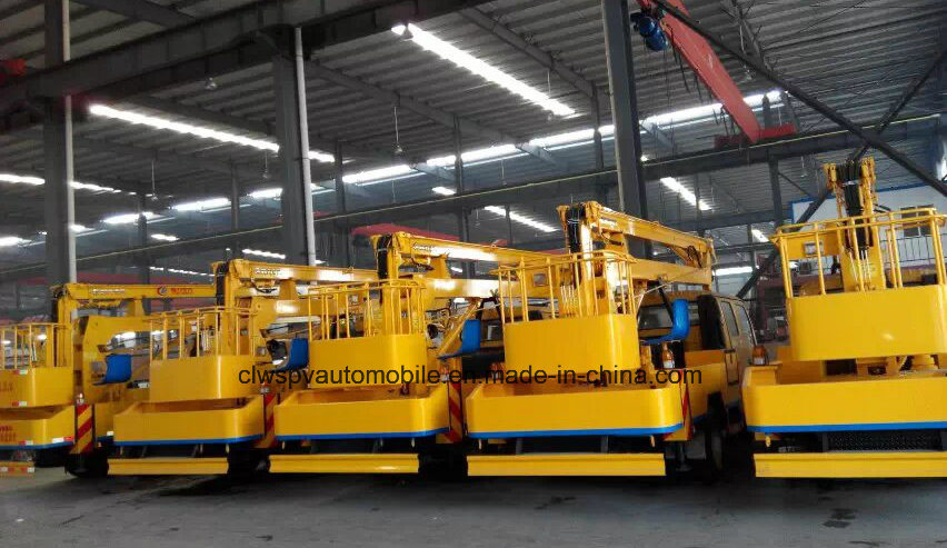 9 Meters Jmc Double Cab Scissor High Lift Platform Working Truck