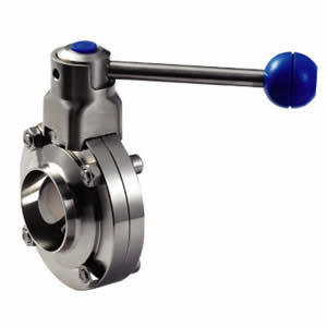 Sanitary Ss304/Ss316 Welded Butterfly Valve