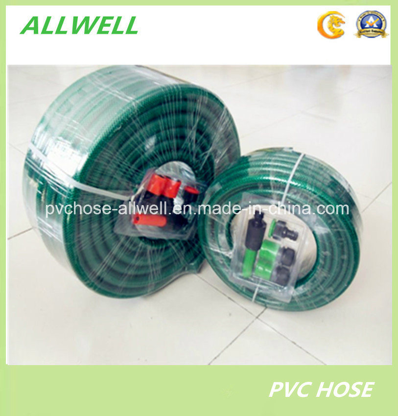 PVC Plastic Flexible Fiber Braided Reinforced Water Garden Irrigation Pipe Hose