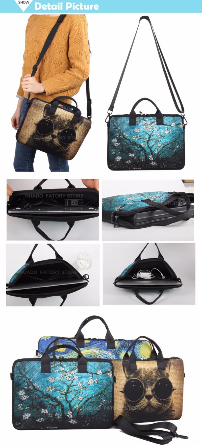 Laptop Computer Handbag Notebook Fuction Fashion Leisure Business Bag