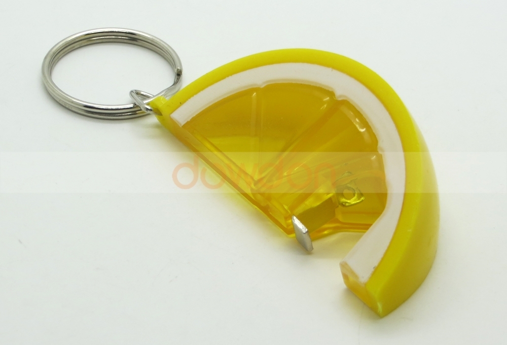 Cute Portable Lemon Style Key Chain Ring Bottle Opener