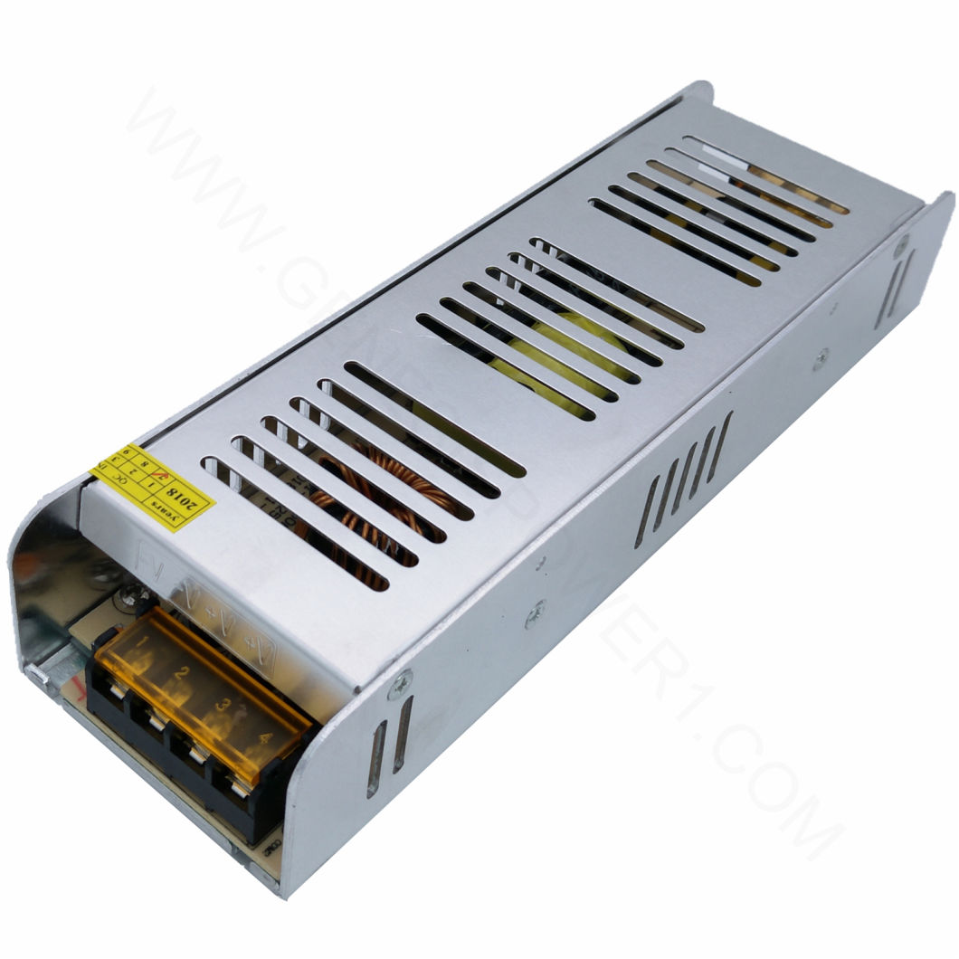 200W 24V CCTV Switching Mode Slim AC DC LED Transformer Power Supply for LED Ligt Strip Advertisting Board, Single Output Switch Mode DC Adapter Power Supply