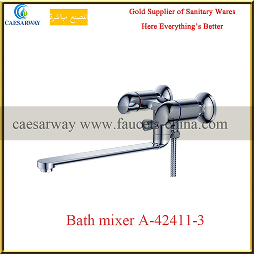 Double Handle Sanitary Ware Bathroom Water Basin Faucet