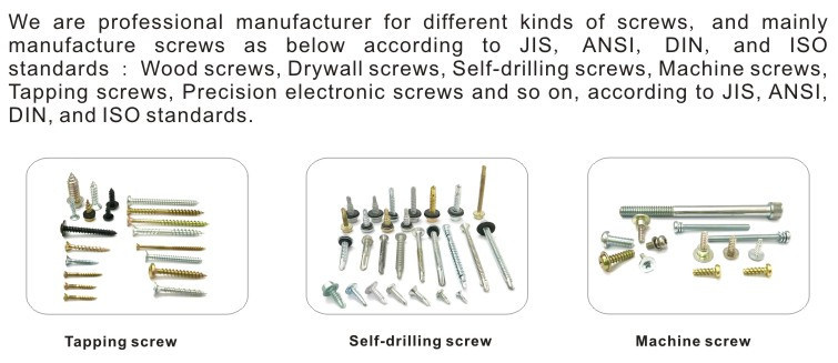 High Quality Fine Thread Drywall Screws with Black Phosphate Coated