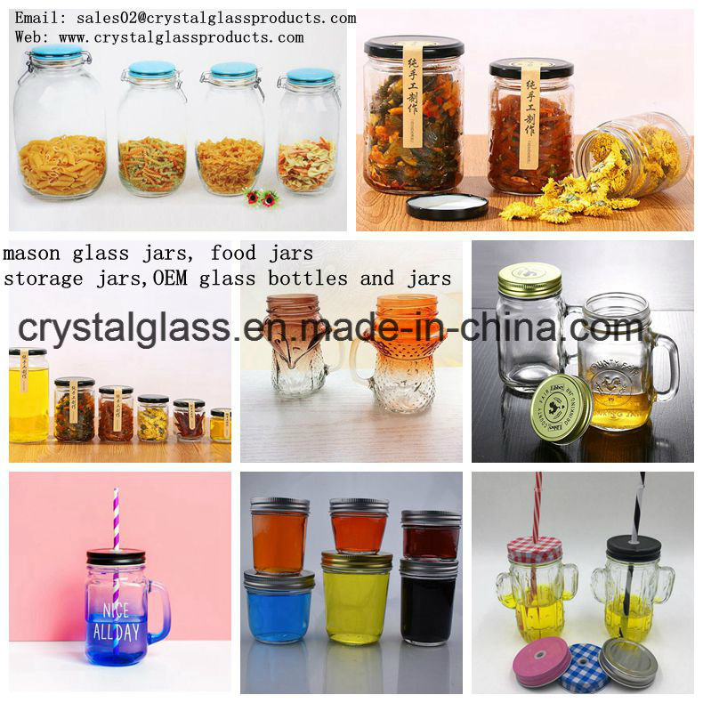 Glass Food Storage Jar with Alumite Lids