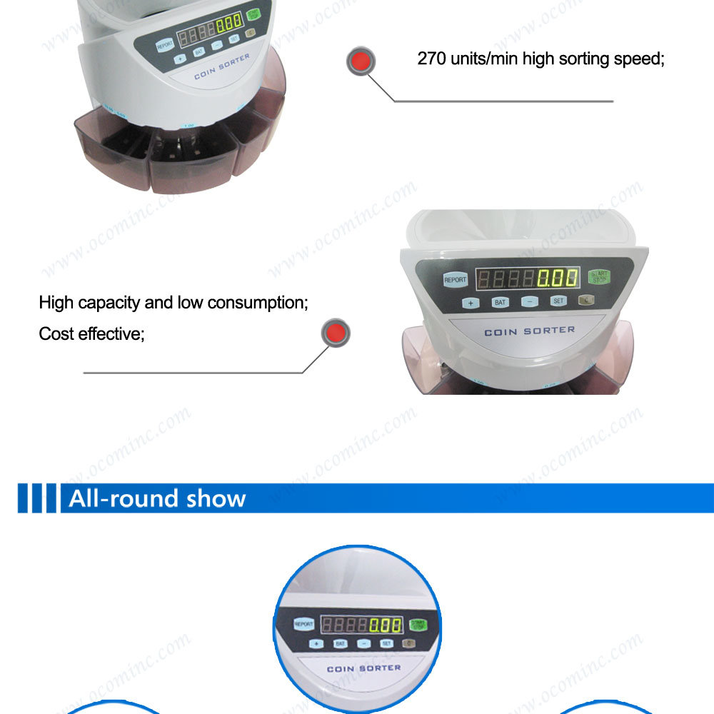 Auto Counting Coin Counter