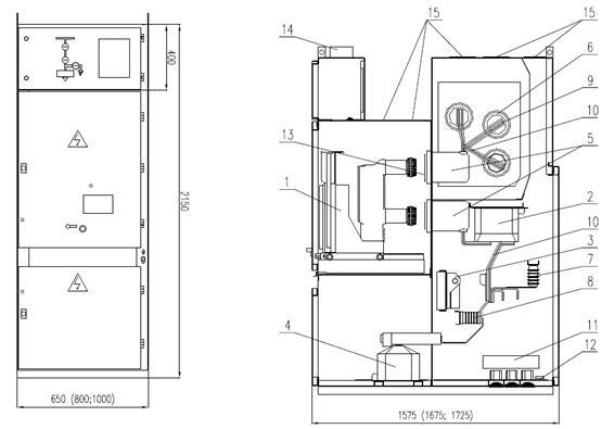 11kv 1250A Zs1/Zs3.2/KYN28 Withdrawable Type Metal Clad Switchgear