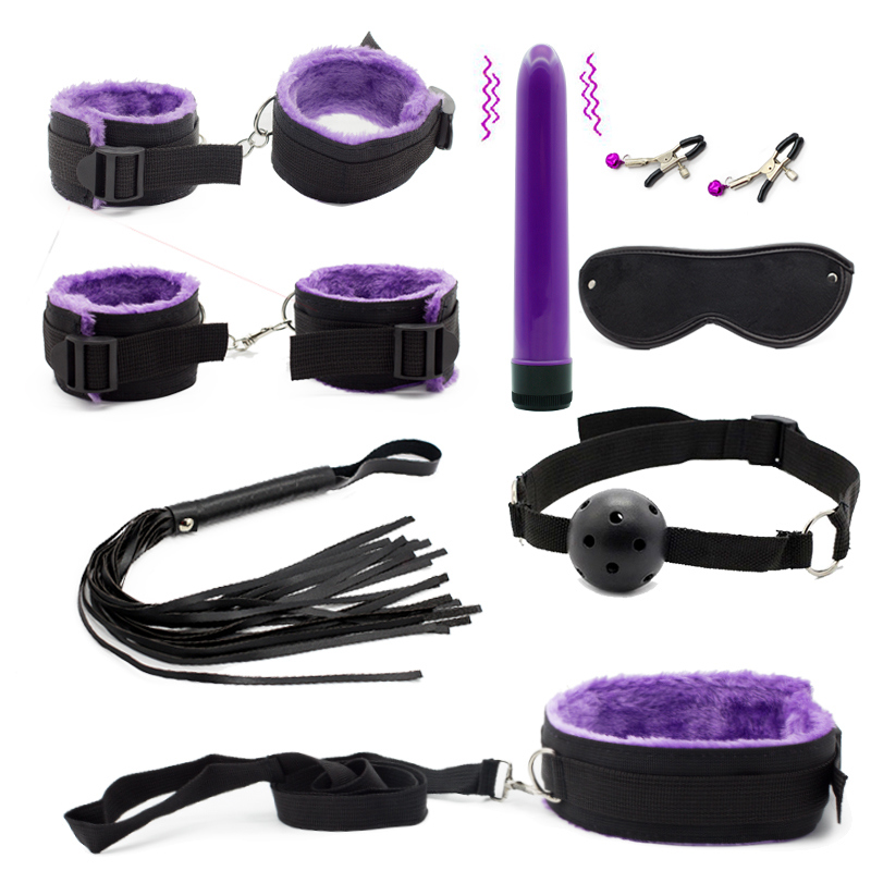 8 PCS/Set Bdsm Bondage Set Leather Fetish Adult Games Sex Toys for Couples Slave Game Sm Adult Toy