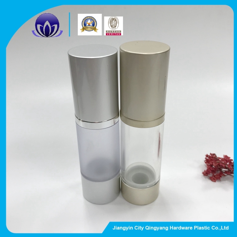 Customized Logo Aluminum Cosmetic Lotion Bottle with Airless Pump