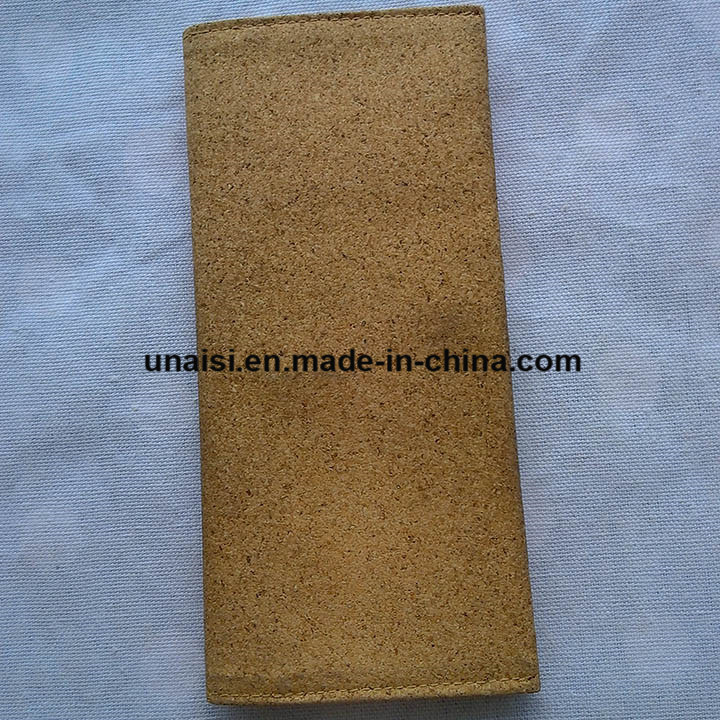 Cork Washable Kraft Paper Travelling Long Bifold Passport Wallet