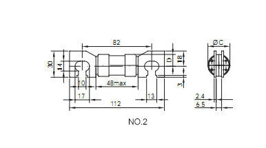 100A 125A 200A 400A LV HRC Fuse Link Wedge (JPU)