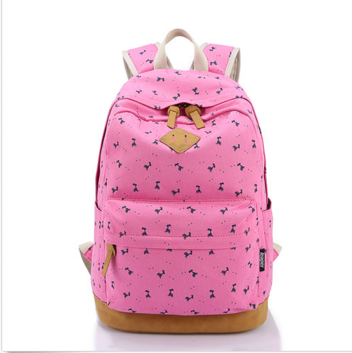 Casual Cute Lady Girl Versatile Vintage Canvas Backpack Women School Laptop Bag Backpack