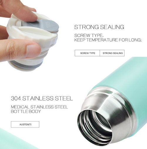 Promotional Gift 350ml Double Wall 304 Stainless Steel Vacuum Flask