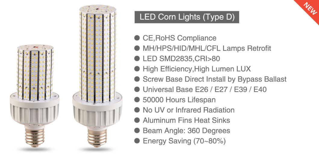 Factory Price 360degree 14sides 40W LED Corn Light with CE RoHS ETL Approved