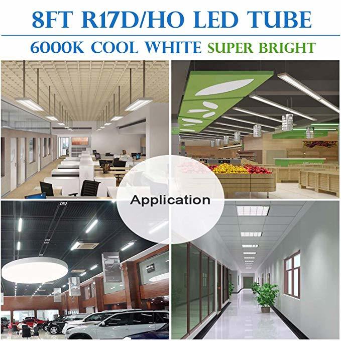 8FT 240cm Aluminum PF. > 0.9 45W R17D LED Tube Light with 2835SMD LED Tube Bulbs