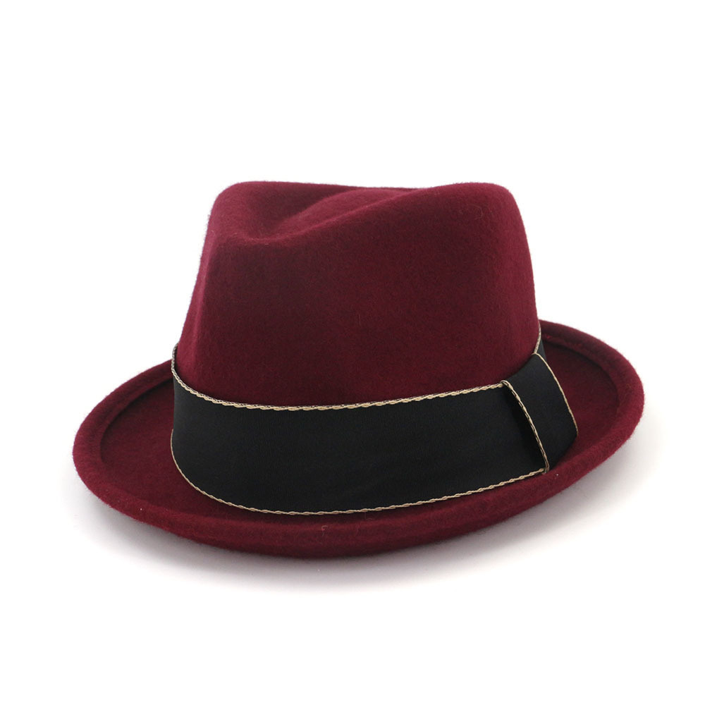Crushable for Travel Fashion Unisex 100% Australia Wool Felt Fedora Hat