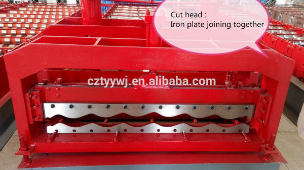 Glazed Galvanized Roofing Tile Panel Sheet Roll Forming Machine 1100