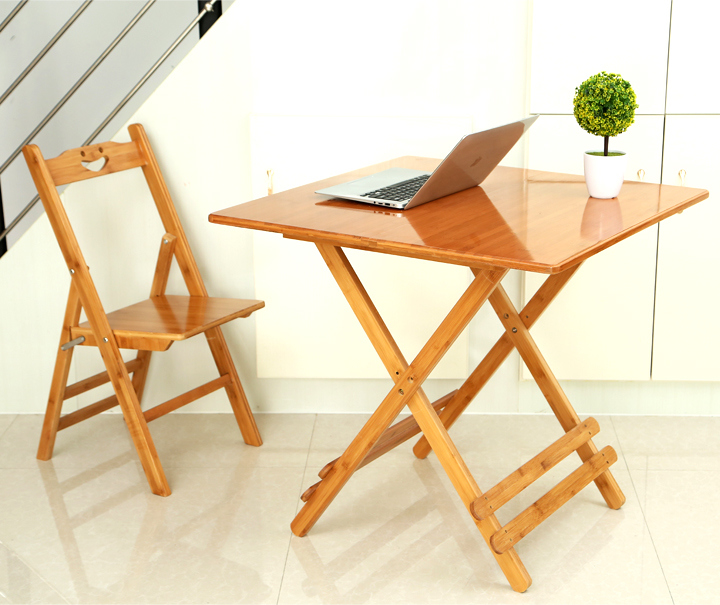 Modern Portable Home Bamboo Dining Table