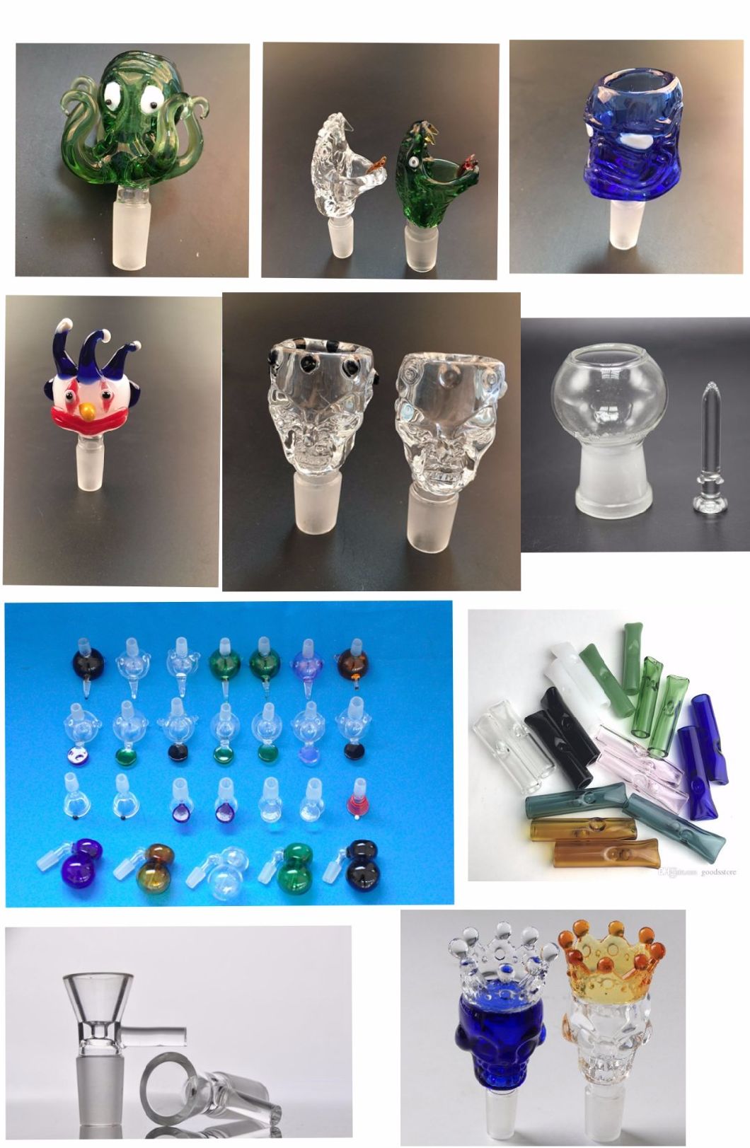 Glass Adapter Female18.8mm to Male 14.4mm Accessorries Glass Smoking Glass Water Pipe Ground Joints